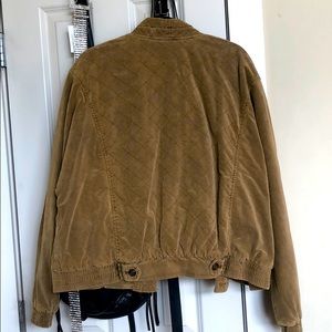 Free people quilted bomber jacket in brown